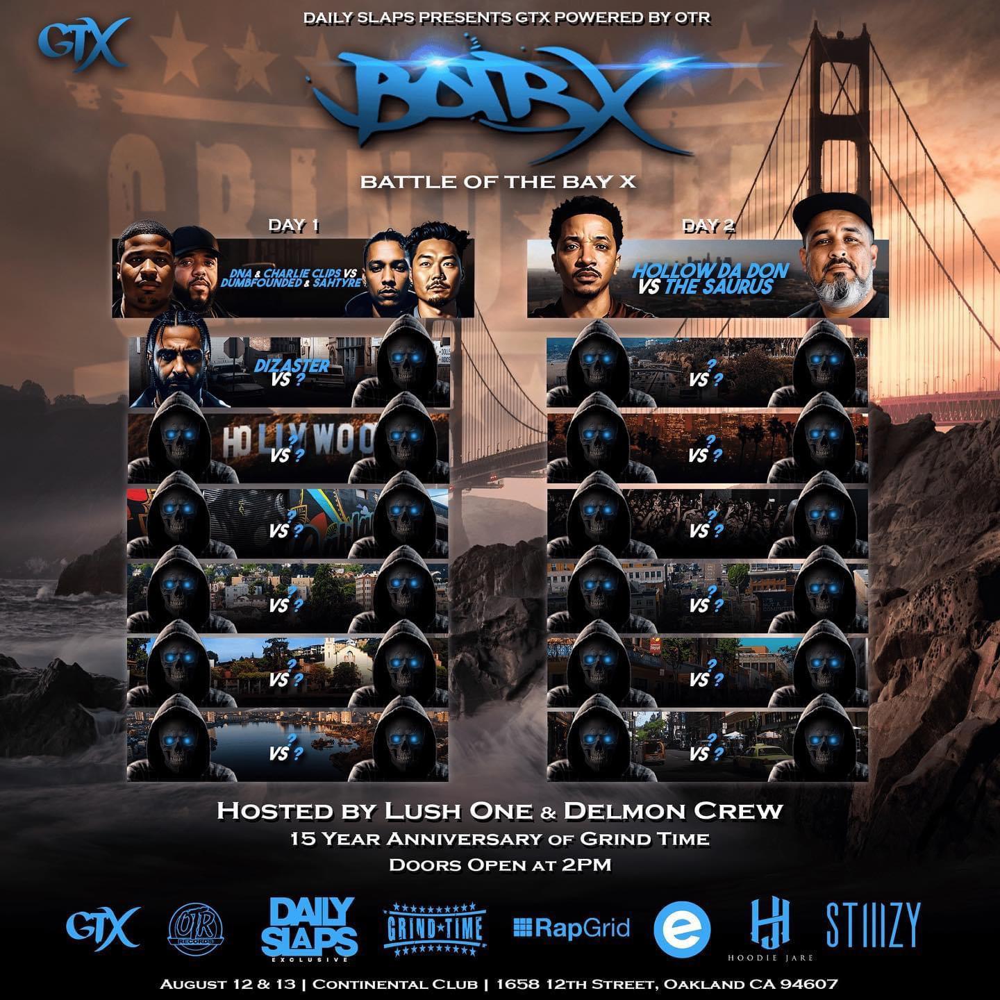 Battle of the Bay X - GTX Battles | Battle Rap Event | VerseTracker