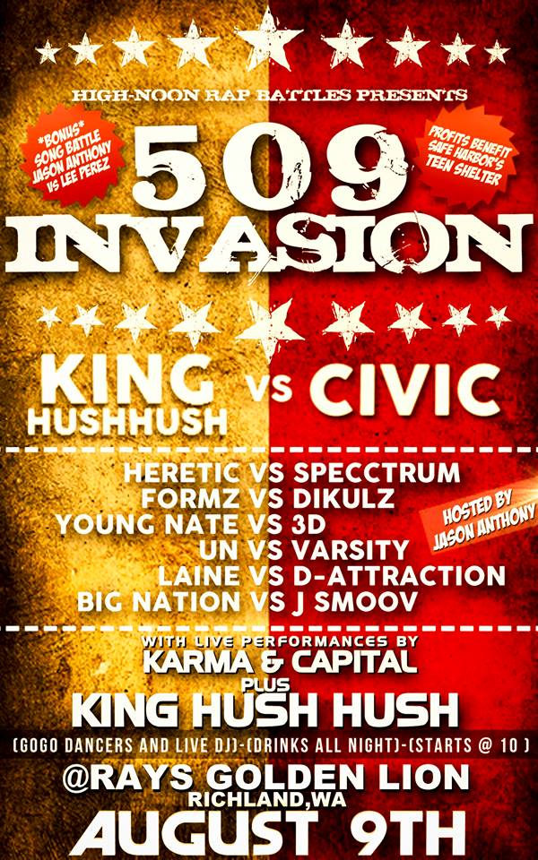 509 Invasion High Noon Rap Battles Battle Rap Event VerseTracker