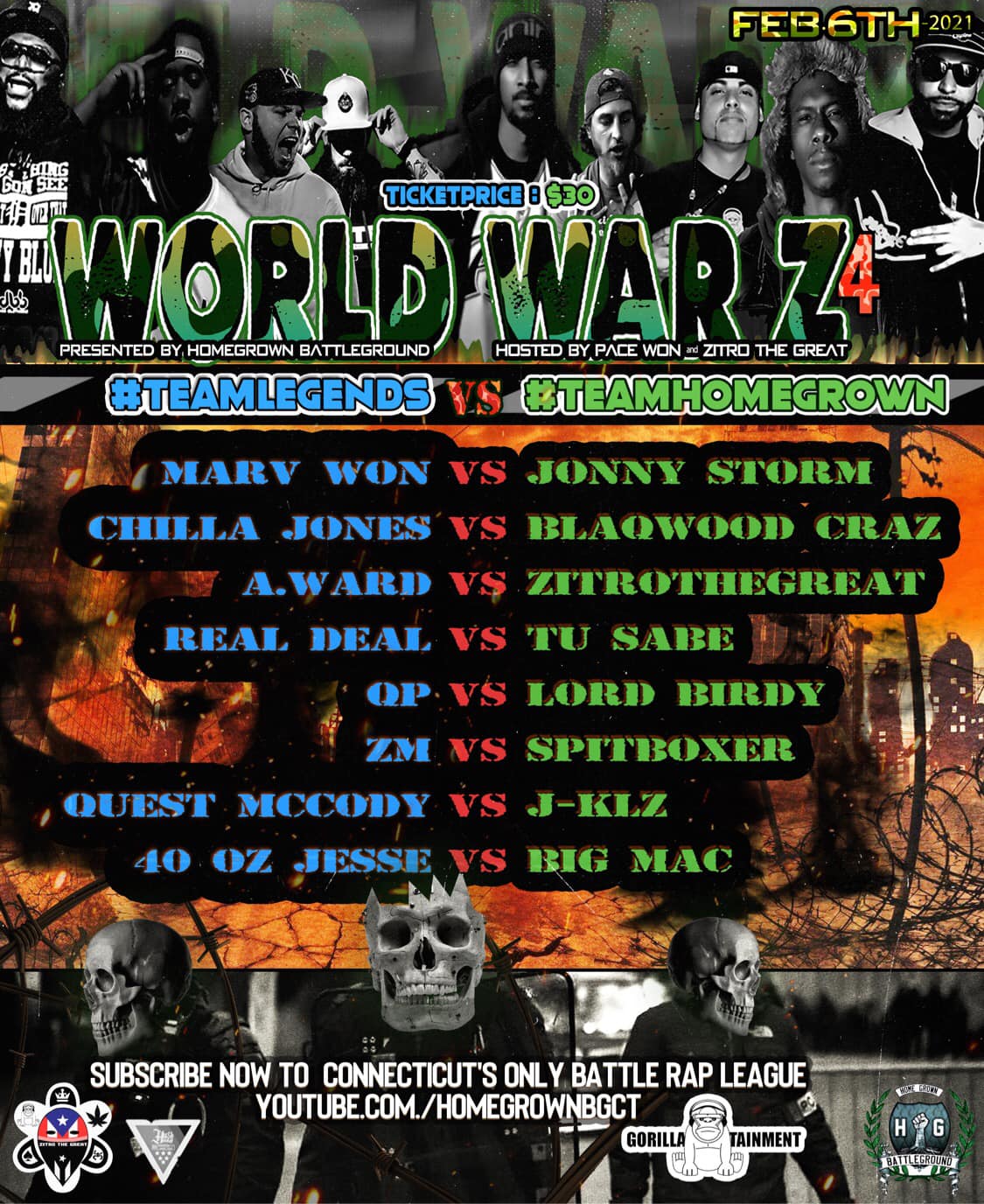 World War Z 4 Home Grown Battle Ground Battle Rap Event Versetracker