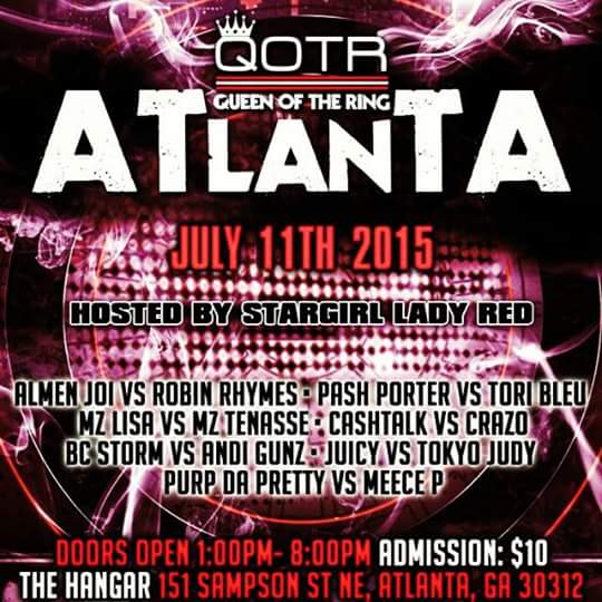 Sparring Session July 11 2015 QOTR Queen of the Ring Battle Rap