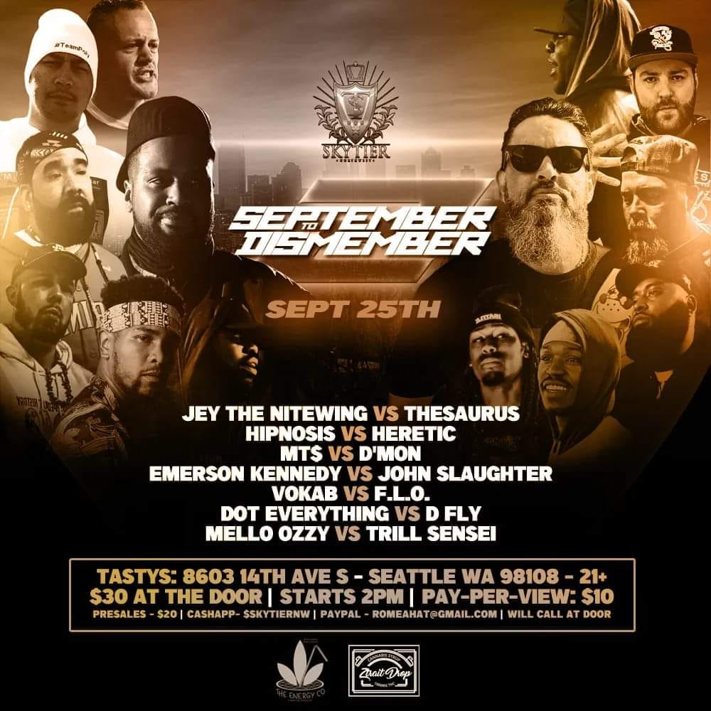 September To Dismember 2 - SkyTier Northwest | Battle Rap Event ...