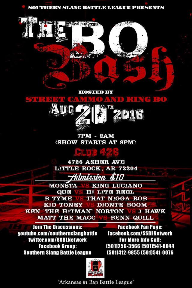 The BO Bash Southern Slang Battle League Battle Rap Event