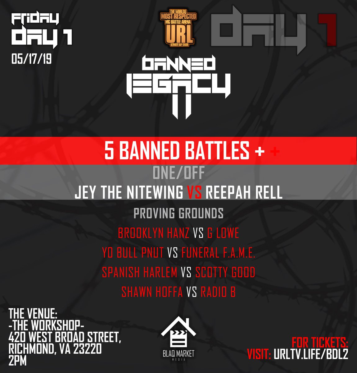 Banned Legacy II URL Ultimate Rap League Battle Rap Event