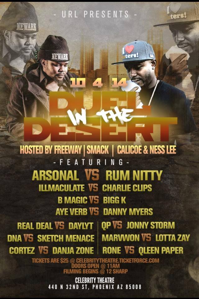 Duel In The Desert - URL: Ultimate Rap League | Battle Rap Event ...