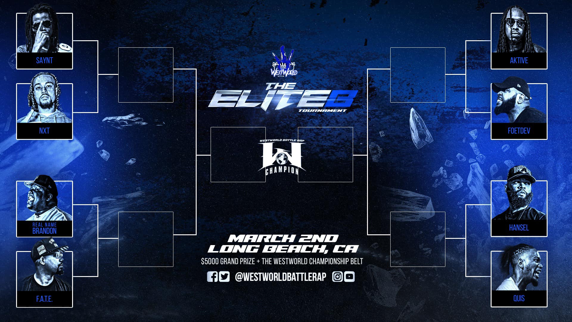 The Elite 8 Tournament Quarter Finals Westworld Battle Rap Battle Rap Event Versetracker