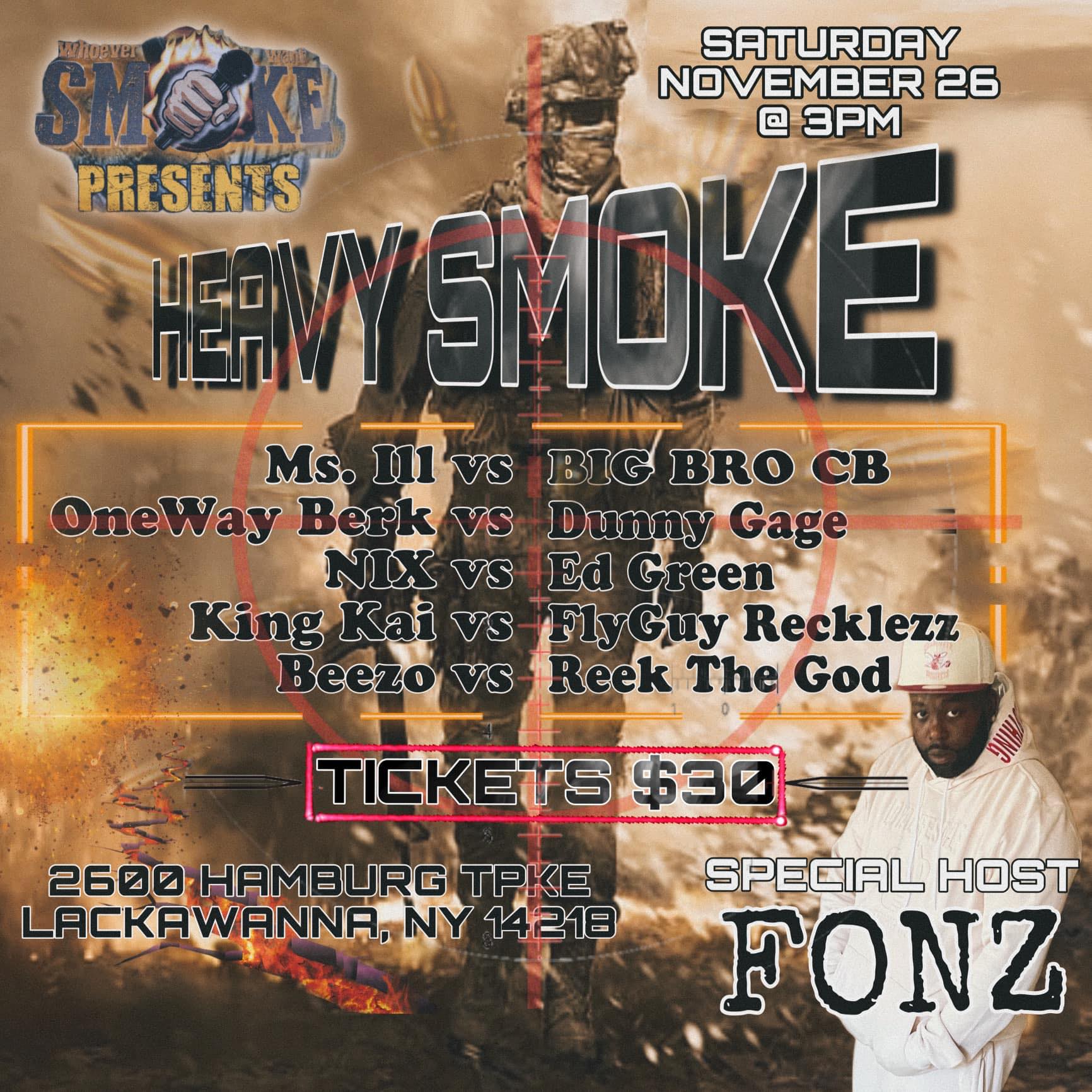 Heavy Smoke Whoever Want Smoke Battle Rap Event VerseTracker