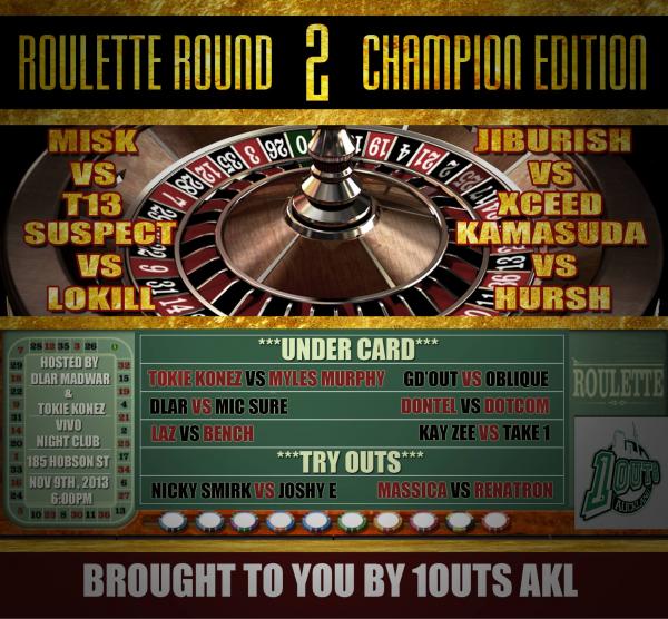 1Outs Auckland - Roulette Round 2