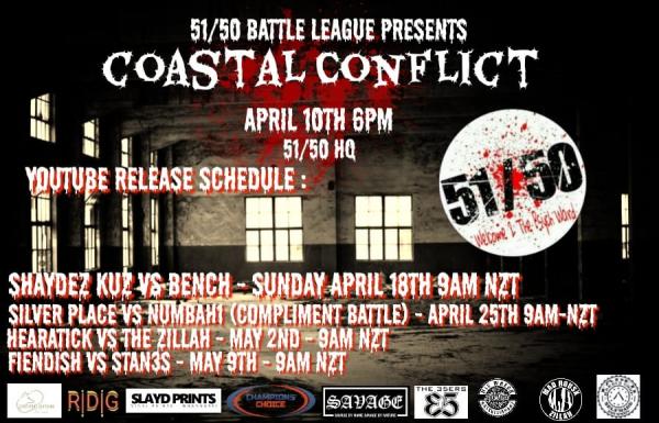 51-50 Battle League New Zealand - Coastal Conflict