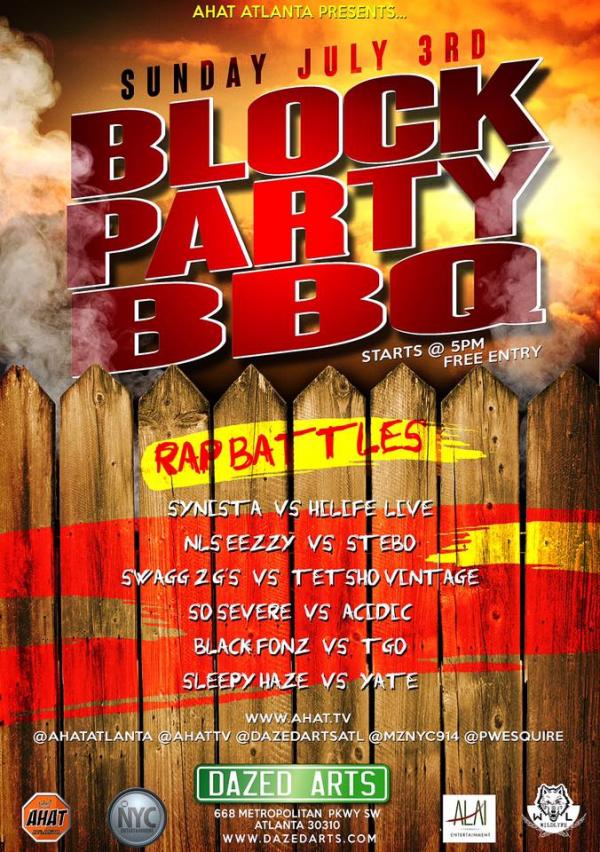 Atlanta Battle Rap - Block Party BBQ