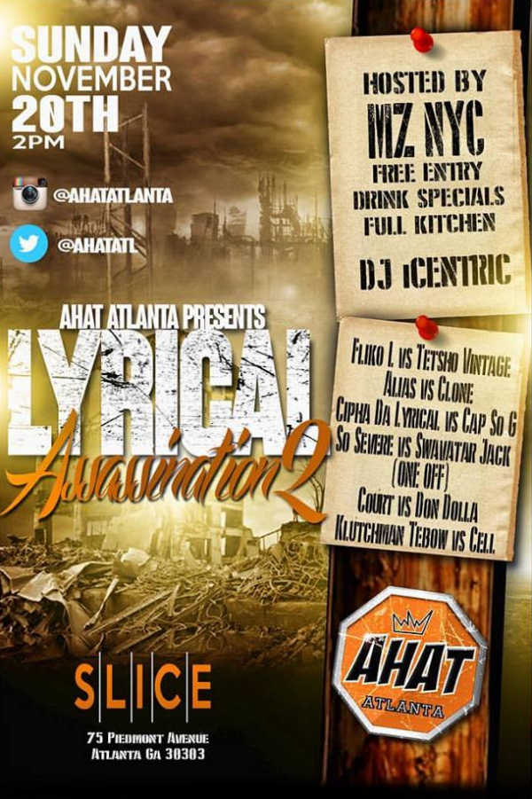 Atlanta Battle Rap - Lyrical Assassination 2 (AHAT Atlanta)