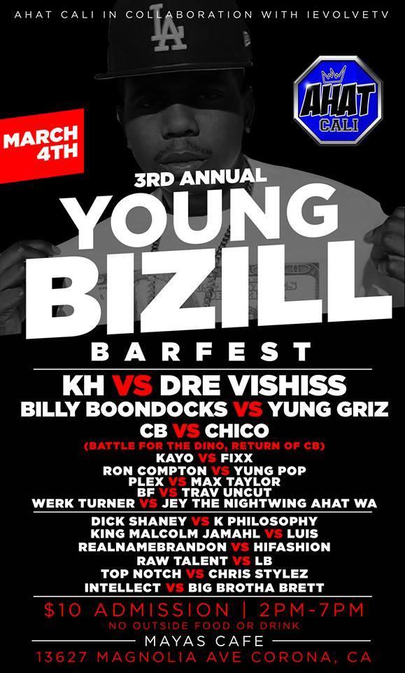 AHAT Cali - 3rd Annual Young Bizill Barfest