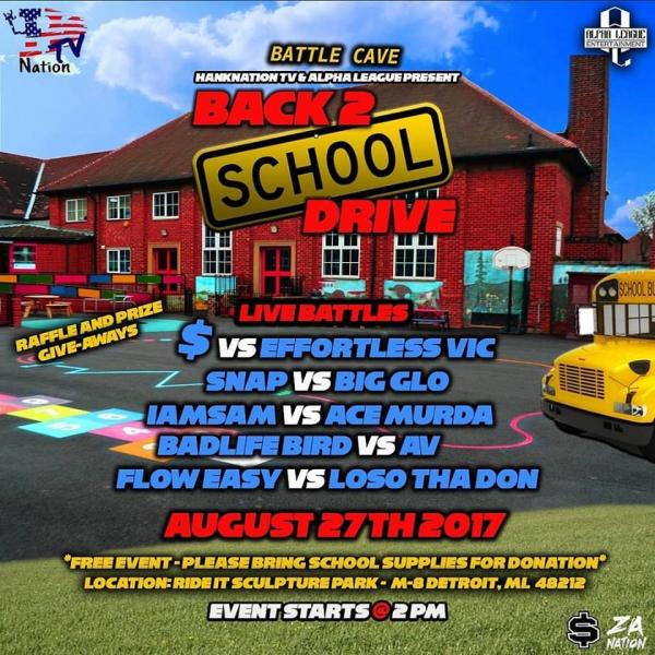 Alpha League Entertainment - Back 2 School Drive