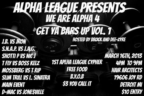 Alpha League Entertainment - Get Ya Bars Up Vol 1