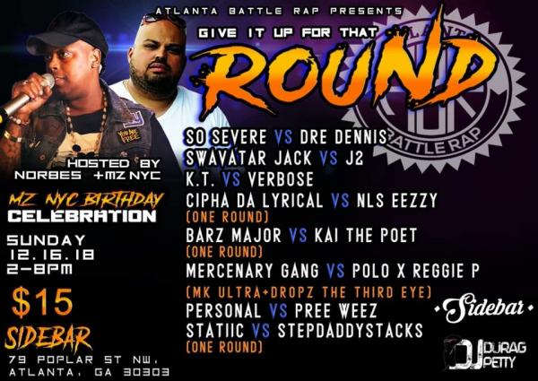 Atlanta Battle Rap - Give It Up For That Round