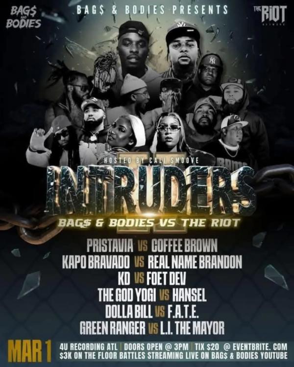 Bag$ and Bodies - Intruders: Bag& & Bodies vs. The Riot