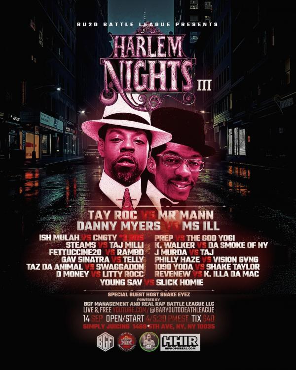 Bar You To Death Battle League - Harlem Nights 3