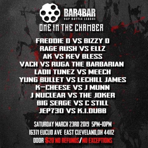 Bar4Bar Rap Battle League - One in the Chamber (Bar4Bar Rap Battle League)