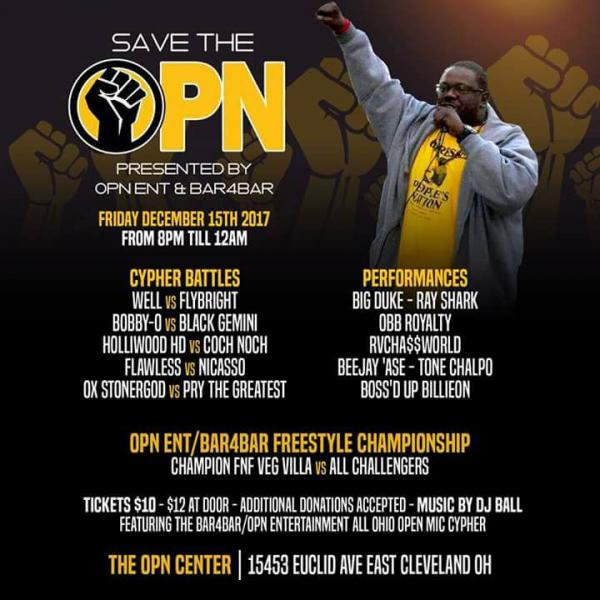 Bar4Bar Rap Battle League - Save the OPN: Charity Fundraiser