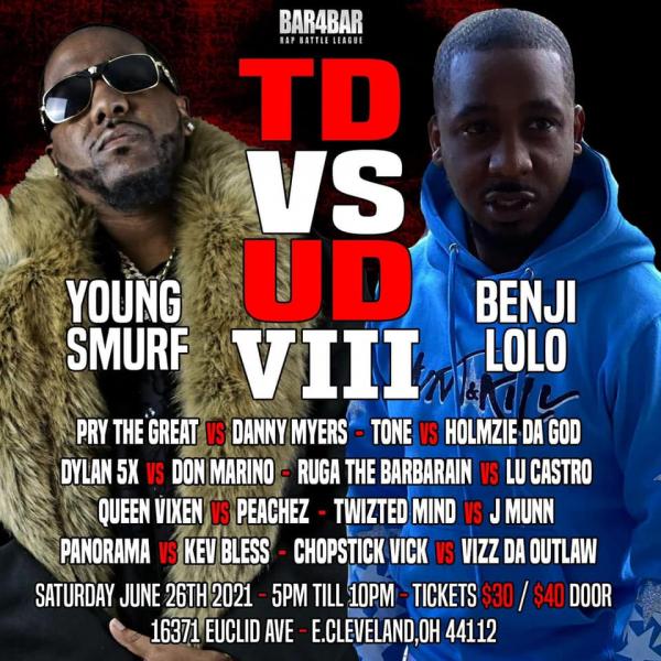 Bar4Bar Rap Battle League - TD vs. UD VIII