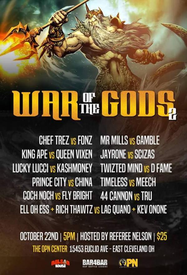 Bar4Bar Rap Battle League - War of the Gods 2