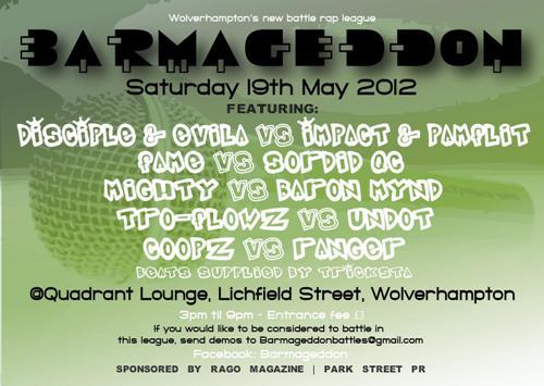 Barmageddon Rap Battles - Barmageddon Wolverhampton