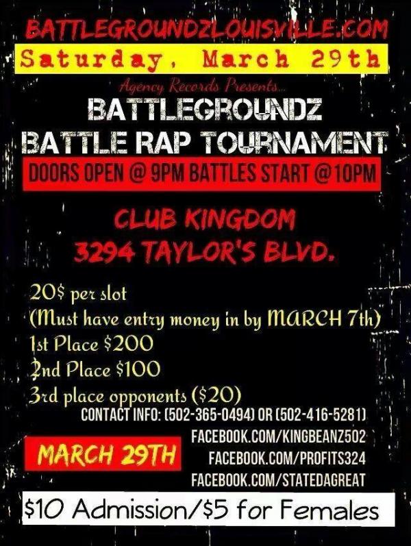 Battle Groundz Louisville - Battlegroundz Battle Rap Tournament