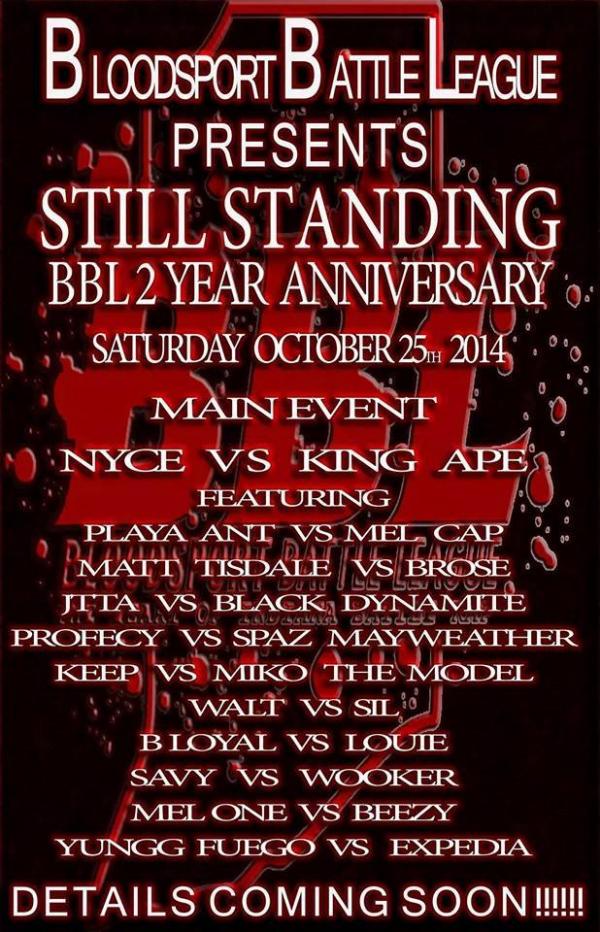 Bloodsport Battle League - Still Standing - BBL 2 Year Anniversary
