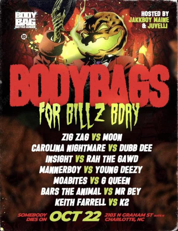 Body Bag Battle League - Bodybags for Billz BDay 2022