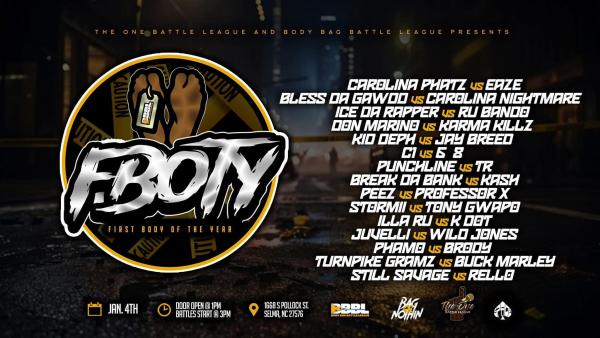 Body Bag Battle League - F.BOTY: First Body of the Year
