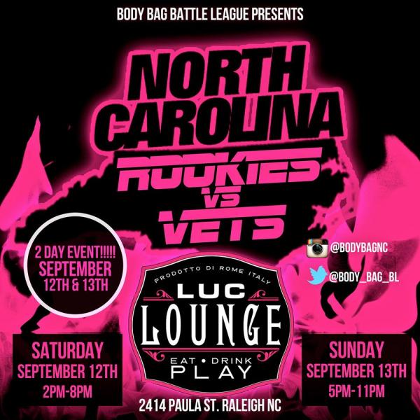 Body Bag Battle League - North Carolina Rookies vs. Vets