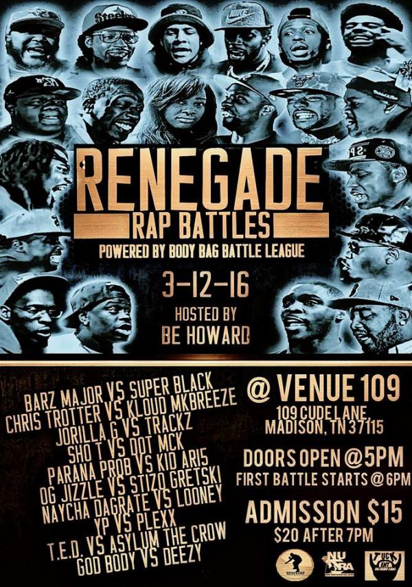 Body Bag Battle League - Renegade Rap Battles
