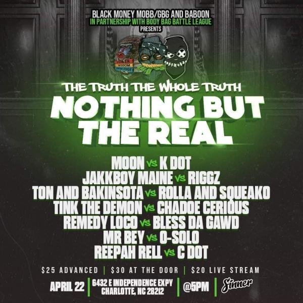 Body Bag Battle League - The Truth The Whole Truth Nothing But The Real