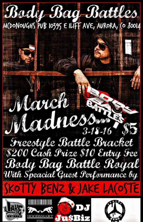 Body Bag Battles - March Madness Freestyle Tournament