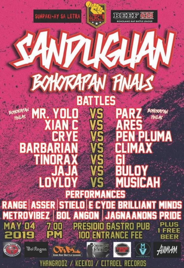 Bohol Ultimate Rap League - Sanduguan: Bohorapan Finals
