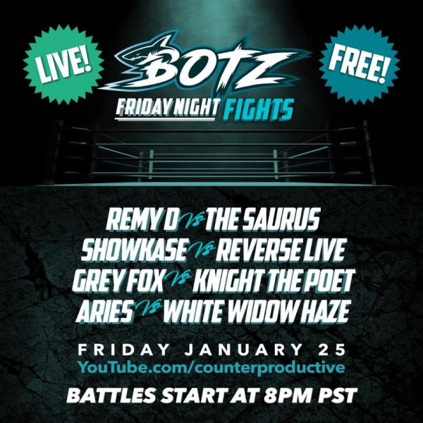 BOTZ Battles - Friday Night Fights (January 25 2019)