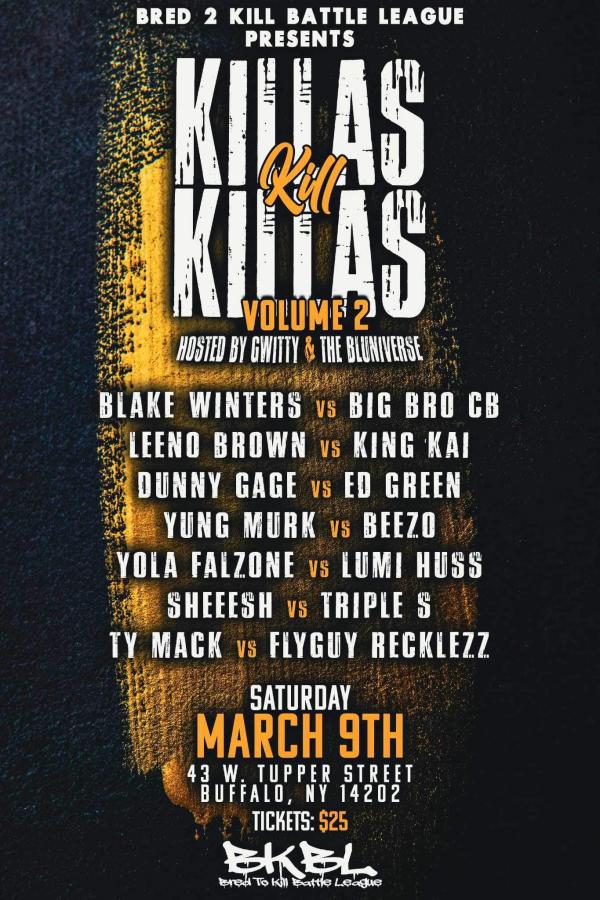 Bred 2 Kill Battle League - Killas Kill Killas: Volume 2