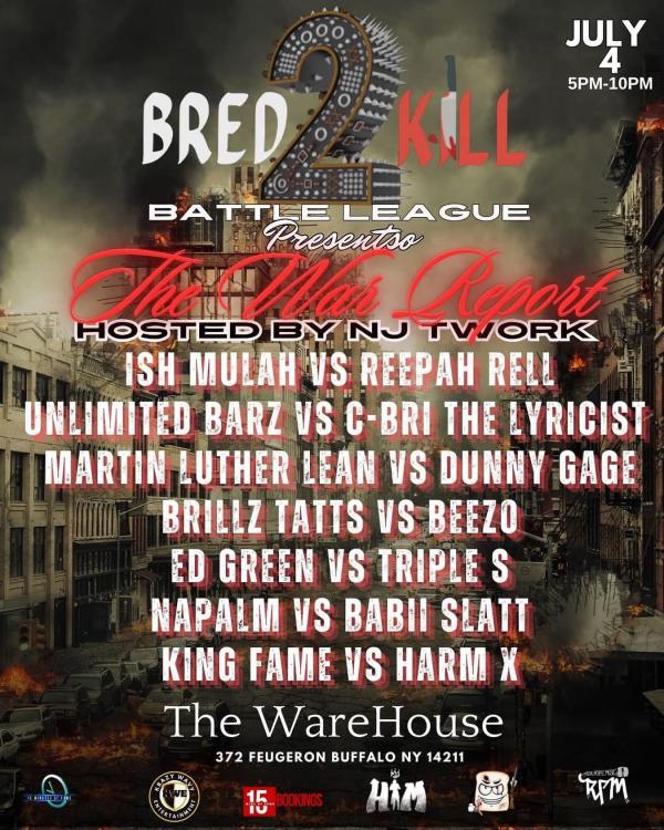 Bred 2 Kill Battle League - The War Report