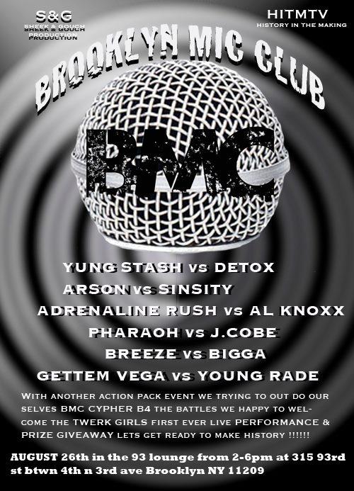 Brooklyn Mic Club - BMC August 26 2012 Event