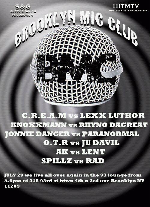 Brooklyn Mic Club - BMC July 29 2012 Event