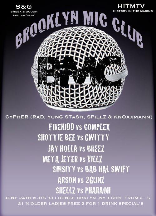 Brooklyn Mic Club - BMC June 24 2012 Event