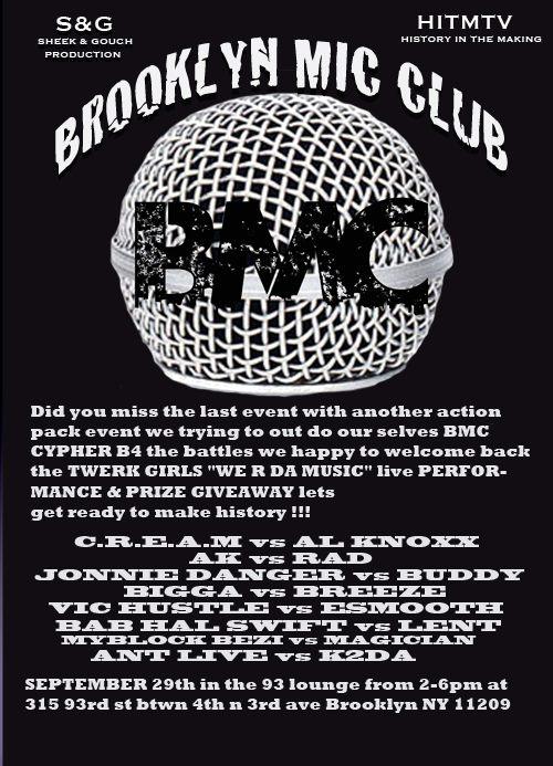 Brooklyn Mic Club - BMC September 29 2012 Event