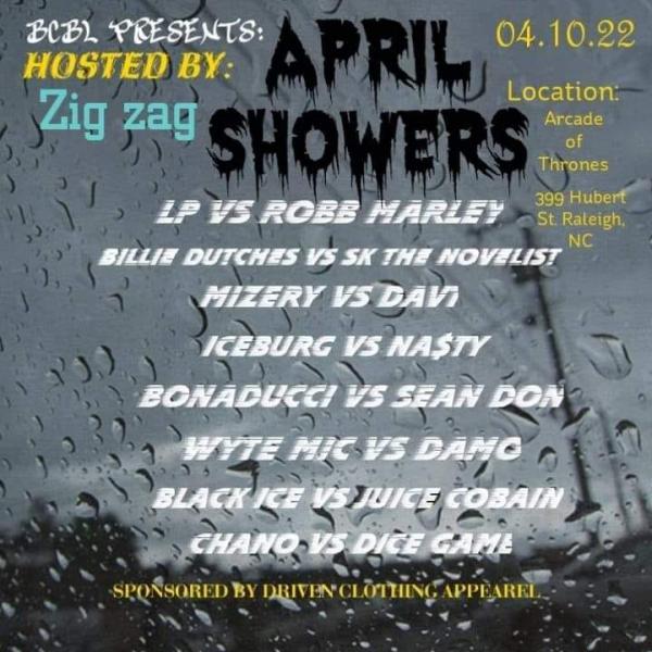 Bull City Battle League - April Showers