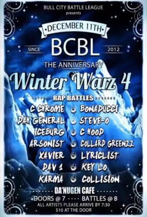 Bull City Battle League - Winter Warz 4