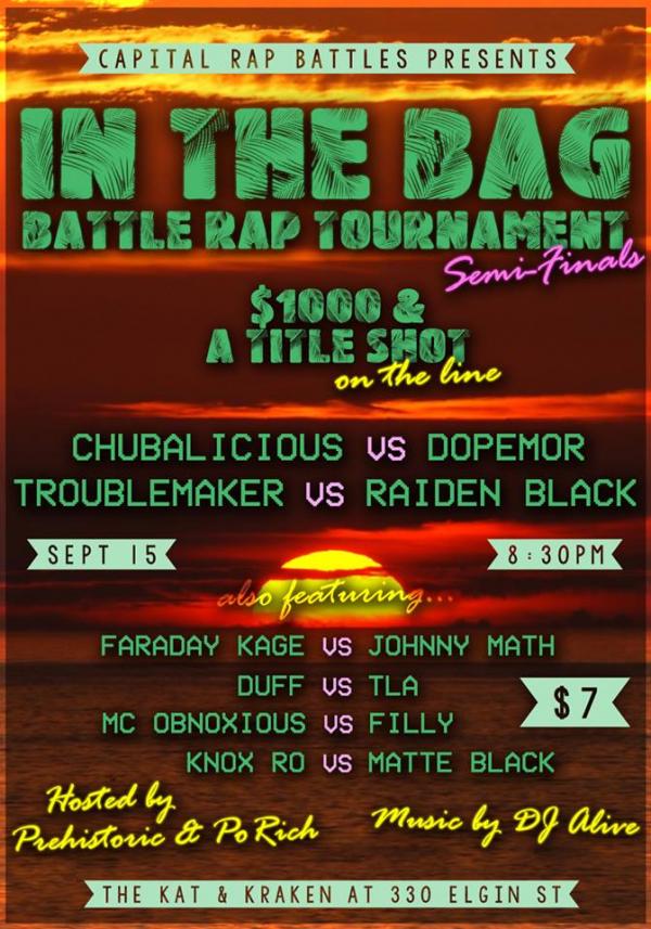 Capital Rap Battles - In the Bag Battle Tournament: Semi-Finals