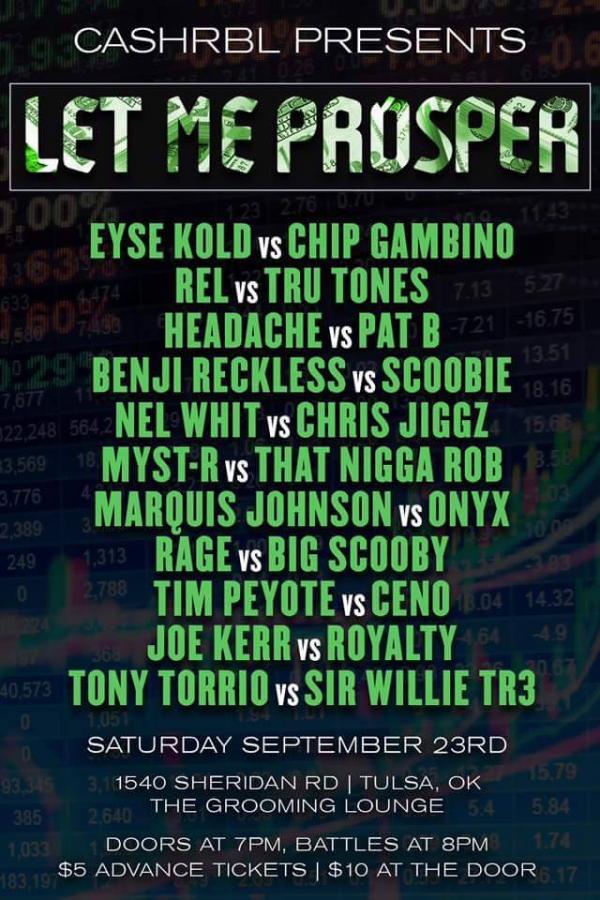 Cash Rap Battle League - Let Me Prosper