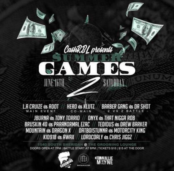 Cash Rap Battle League - Summer Games 2