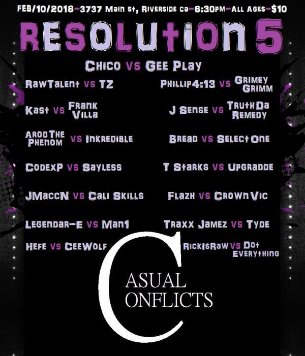 Casual Conflicts - Resolution 5