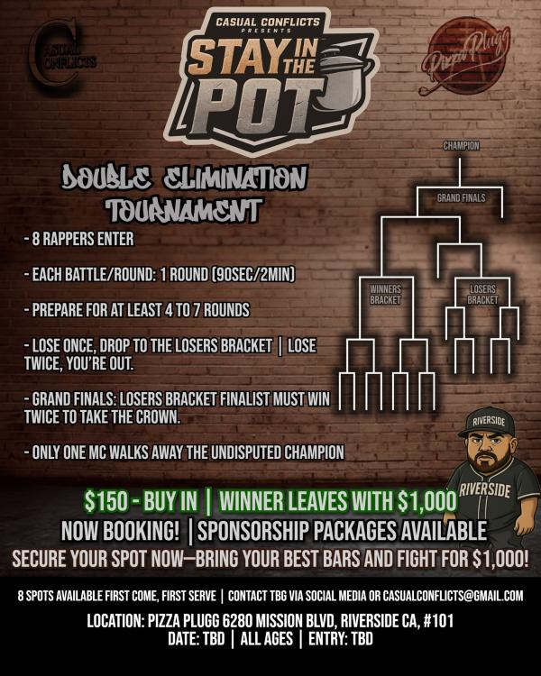 Casual Conflicts - Stay in the Pot: Double Elimination Tournament