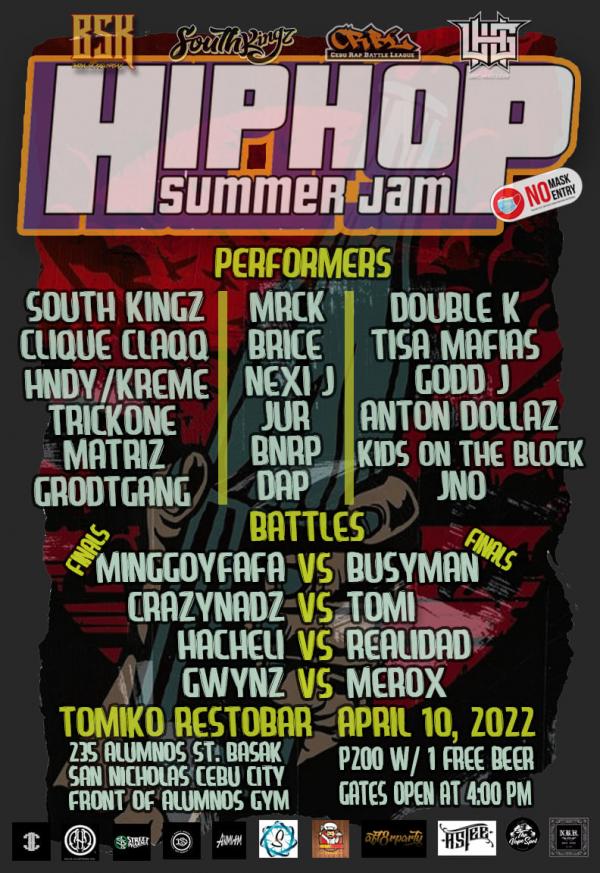 Cebu Rap Battle League - Hip hop SummerJam 2022