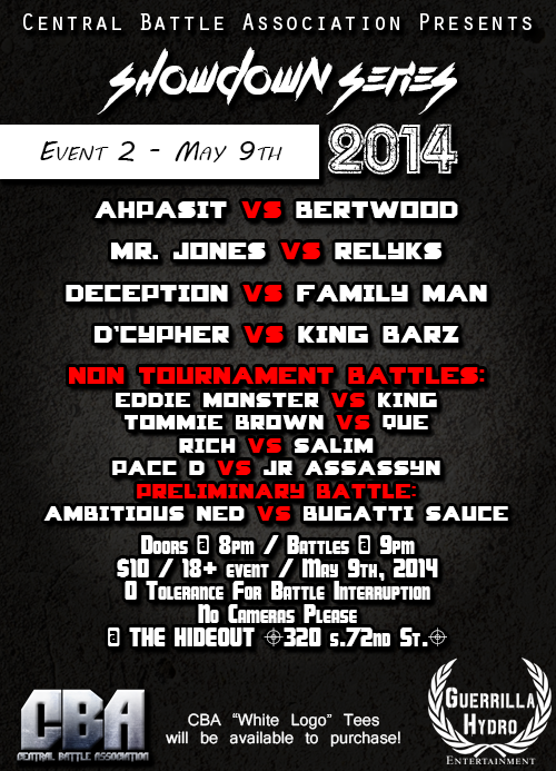 Central Battle Association - Showdown Series 2014 - Event 2